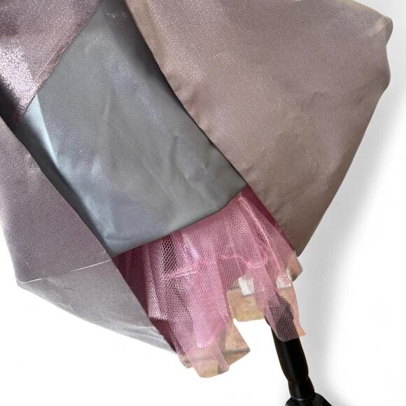 y2k vtg. BETSEY JOHNSON Pink Sequin Bow Strapless mini Party‎ Dress 8 medium. - Picture 5 of 8